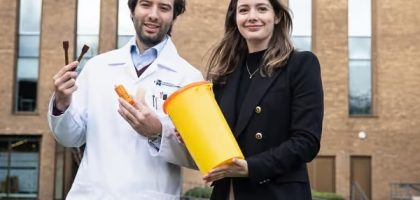 Olivia Simpson and Dr. Mattia Parati award